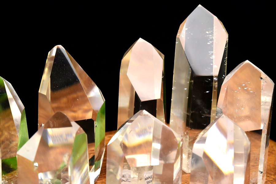 ◆スーパーEXグレード◆天然 水晶 ポイント ■種類お任せ■ 【約150g~170g前後】◆ブラジル・ミナスジェライス州・ポンペウ産◆ ポリッシュ ポイント 水晶 置物 天然石 パワーストーン 六角柱 ■39ショップ■