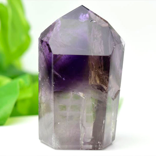 アメジスト ファントム ポイント 六角柱 【約204.2g】 ■ブラジル産■幻影紫水晶｜ファントムアメジスト｜ポリッシュ｜ポイント｜アメシスト｜紫水晶｜天然石｜パワーストーン ■39ショップ■