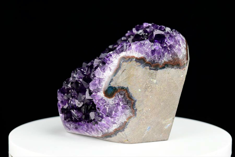 アメジスト クラスター カットベース 原石 ◆ウルグアイ・アルティガス産◆ 約1891g紫水晶｜アメジストクラスター｜原石｜ポリッシュエッジ｜Artigas Uruguay｜ジオード｜ドーム｜天然石｜パワーストーン ■39ショップ■25