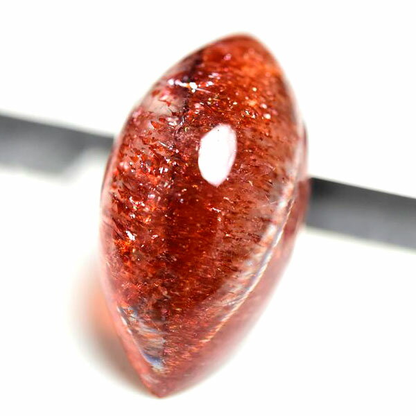  マーキス型  虹入り レピドクロサイトインクォーツ カボション ルースブ...