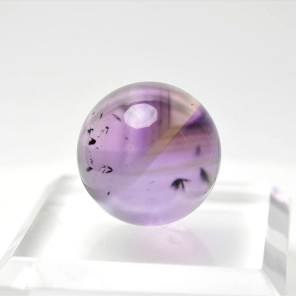  約26.5mm珠  ロマネサイトインアメジスト ファントム 丸玉 ブラジル産 ...