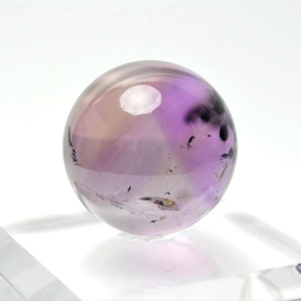  約30mm珠  ロマネサイトインアメジスト ファントム 丸玉 ブラジル産 花...