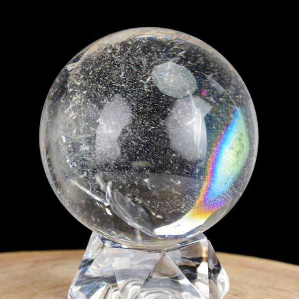 レインボー水晶 丸玉 スフィア アイリスクォーツ 天然水晶  現物画像 約5...