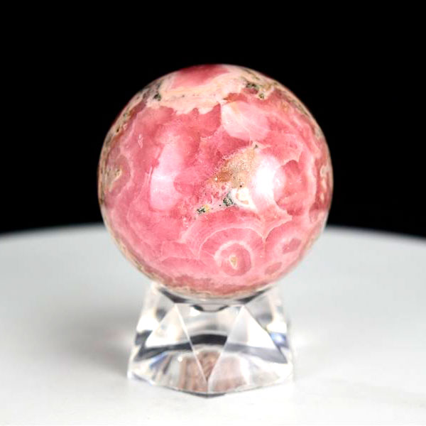 インカローズ ロードクロサイト 丸玉 スフィアアルゼンチン産 約41.5mm珠...