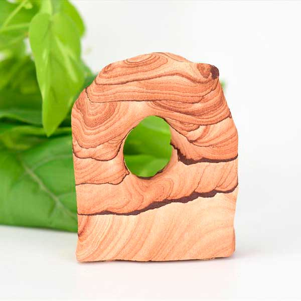 Rakuten - サンドストーン ナバホストーン 置物 【アメリカ・アリゾナ州産】【約337.5g】砂岩｜ナバホストーン｜サンドストーン｜アリゾナ｜モニュメントバレー｜オブジェ｜カットベース｜天然石 ■39ショップ■