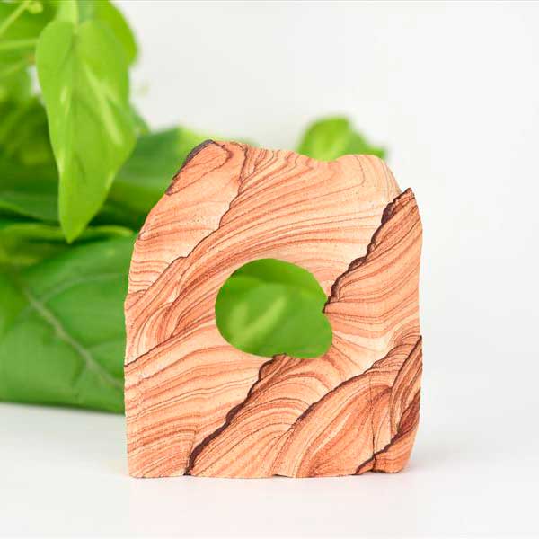 Rakuten - サンドストーン ナバホストーン 置物 【アメリカ・アリゾナ州産】【約244.9g】砂岩｜ナバホストーン｜サンドストーン｜アリゾナ｜モニュメントバレー｜オブジェ｜カットベース｜天然石 ■39ショップ■