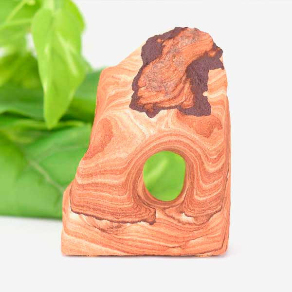 Rakuten - サンドストーン ナバホストーン 置物 【アメリカ・アリゾナ州産】【約404g】砂岩｜ナバホストーン｜サンドストーン｜アリゾナ｜モニュメントバレー｜オブジェ｜カットベース｜天然石 ■39ショップ■