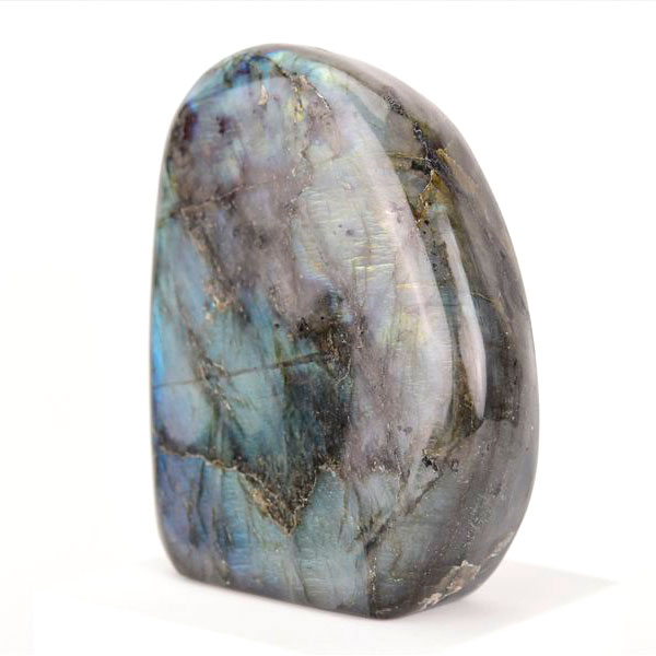 ラブラドライト フリーフォーム 磨き石 置物 マダガスカル産  約1017.5g...