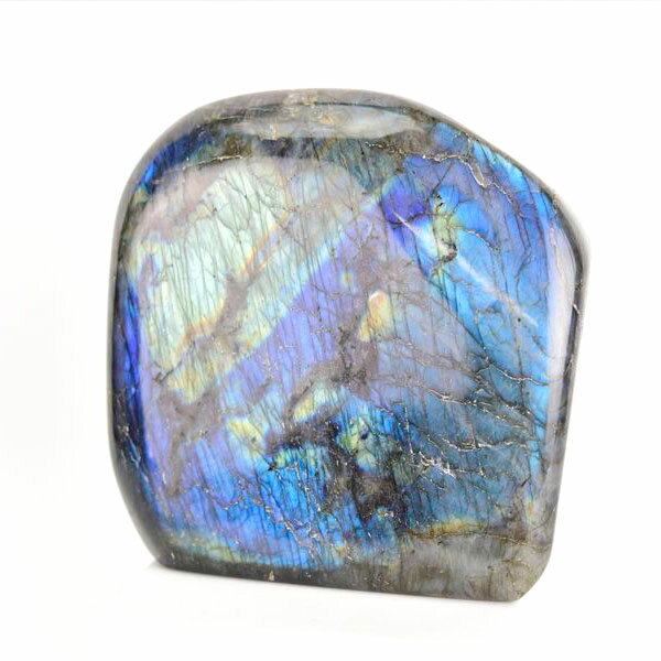 ラブラドライト フリーフォーム 磨き石 置物 マダガスカル産  約1510g ...