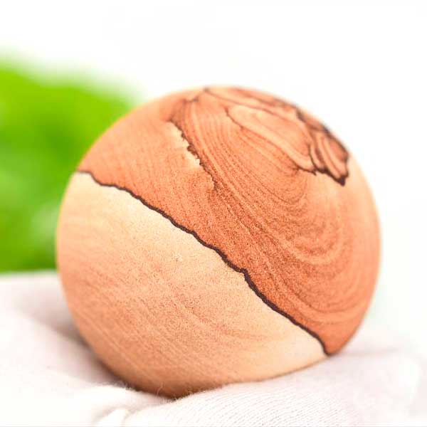 Rakuten - サンドストーン ナバホストーン 丸玉 スフィア 置物 台座付アメリカ・アリゾナ州産 【約57.7mm珠】砂岩｜ナバホストーン｜サンドストーン｜ユタ｜モニュメントバレー｜天然石 ■39ショップ■