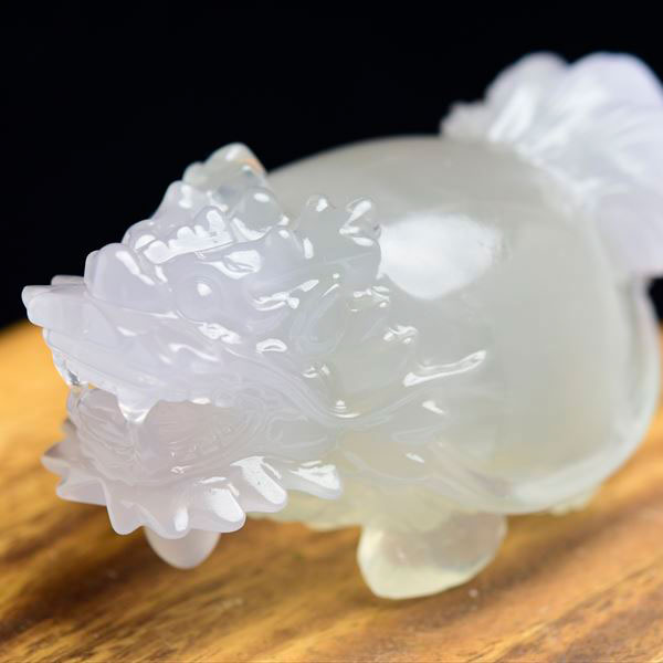  正財運  フローライト 蛍石 龍亀 ロングイ彫刻 置物 約361.5g  マルチ...