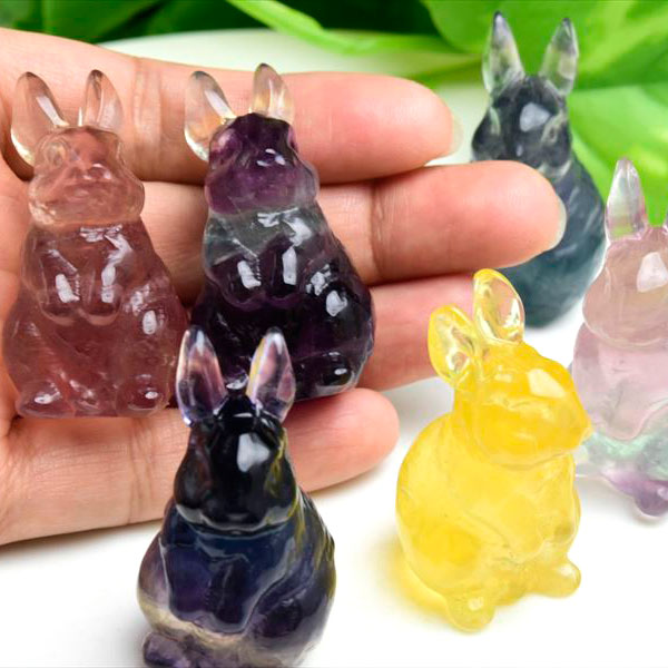 うさぎ 置物 オニキス パワートーン レア 原石 インテリア 風水