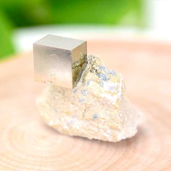 母岩付き パイライト 結晶 キュービックパイライト 原石【スペイン・ナバフン産】【約21g】｜黄鉄鉱｜天然石｜パワーストーン｜結晶｜スペイン産｜パイライト｜キューブ| ■39ショップ■