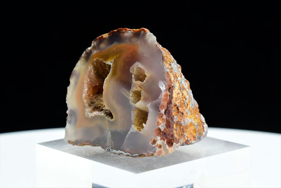 Coyamito Agate コヤミトアゲート 瑪瑙 原石 ◆メキシコ・コヤミト産◆ 約33.6g メノウ｜コヤミト｜アゲート｜瑪瑙｜ノジュール｜ハーフカット｜スライス｜原石｜鉱物｜標本｜天然石｜パワーストーン｜浄化｜■39ショップ■