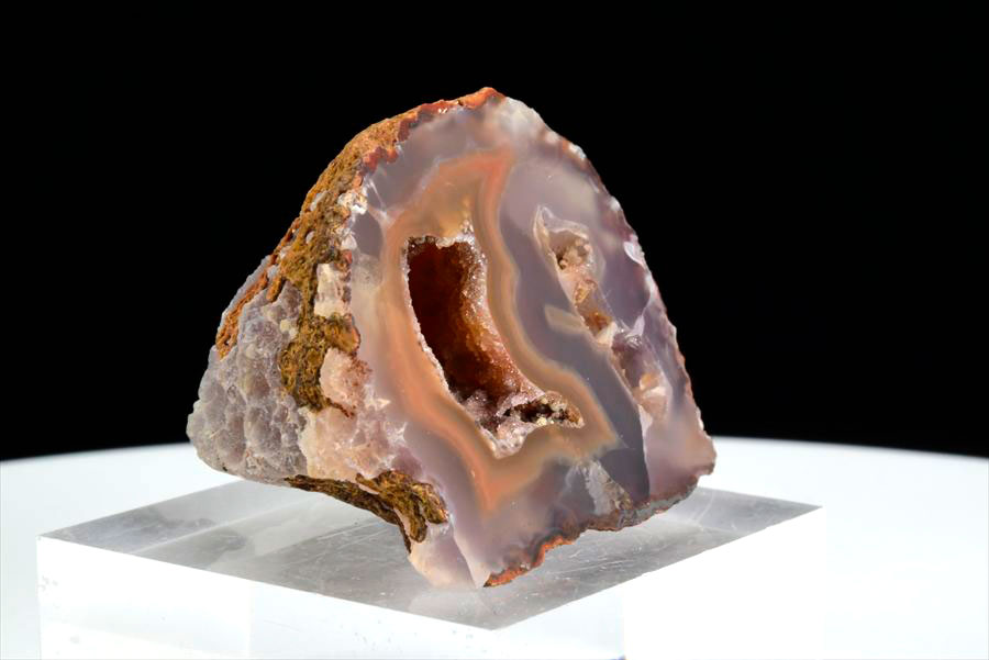 Coyamito Agate コヤミトアゲート 瑪瑙 原石 ◆メキシコ・コヤミト産◆ 約33.6g メノウ｜コヤミト｜アゲート｜瑪瑙｜ノジュール｜ハーフカット｜スライス｜原石｜鉱物｜標本｜天然石｜パワーストーン｜浄化｜■39ショップ■