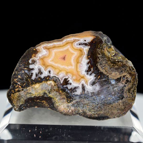 Laguna Agate ラグナアゲート 瑪瑙 原石  メキシコ・ラグナ産  約57g メノ...
