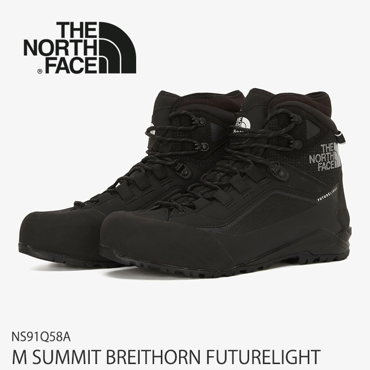 ノースフェイス メンズ トレッキングブーツ THE NORTH FACE メンズ MSUMMIT BREIT HORN FUTURELIGHT メンズ サミット ブライトホルン フューチャーライト BLACK ブラック NS91Q58A 【中古】未使用品