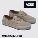 バンズ スニーカー VANS スニーカー Authentic Suede Mix MOON ROCK VN0A2Z3ZCH81 オーセンティック ヘアリー スウ...