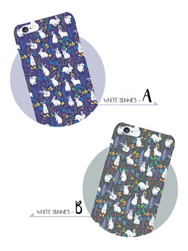 iPhoneSE ケース iPhone SE2 ケース iPhone8 ケース iPhone7 ケース iPhone8 Plus iPhone7 Plus iPhone 6 6s iPhone 6 Plus 6s Plus Galaxy S7 edge Galaxy S6 Galaxy S6 edge Art Select White Bunnes Case 白ウサギケース SC-02H SCV33 SC-04G SCV31 SC-05G