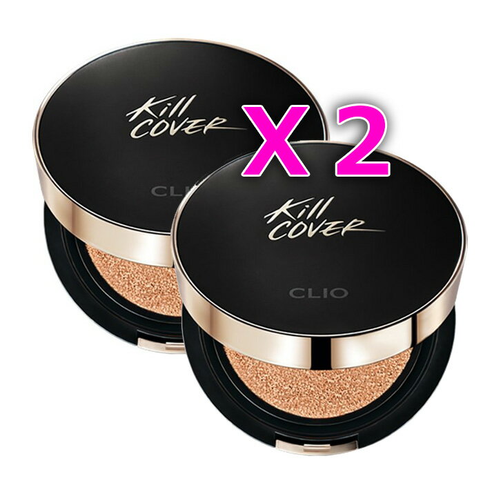 CLIO KILL COVER FIXER CUSHION 2個セット クリオ キル カバー フィクサークッション リフィル付き クッションファンデ 韓国コスメ 正規品 国内発送