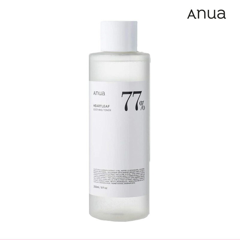 anua アヌア ドクダミ77% スージング トナー 250ml ローション トナー スキンケア 化粧水 ニキビ対策 角質ケア 潤い 低刺激 肌バランス 韓国コスメ 国内発送