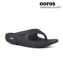 ウーフォス サンダル OOFOS OORIGINAL オリジナル RECOVERY SANDAL リカバリーサンダル BLACK ブラック FLFOFS1U01 シューズ 【中古】未使用品
