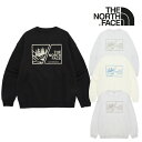 ノースフェイス THE NORTH FACE メンズ レディース M'S BOSQUE SWEATSHIRTS ボスクスウェットシャツ BLACK ブラック CREAM クリーム MELANGE_GREY メランジグレー SILVER シルバー NM5MR04A/B/C/E ウェア【中古】未使用品