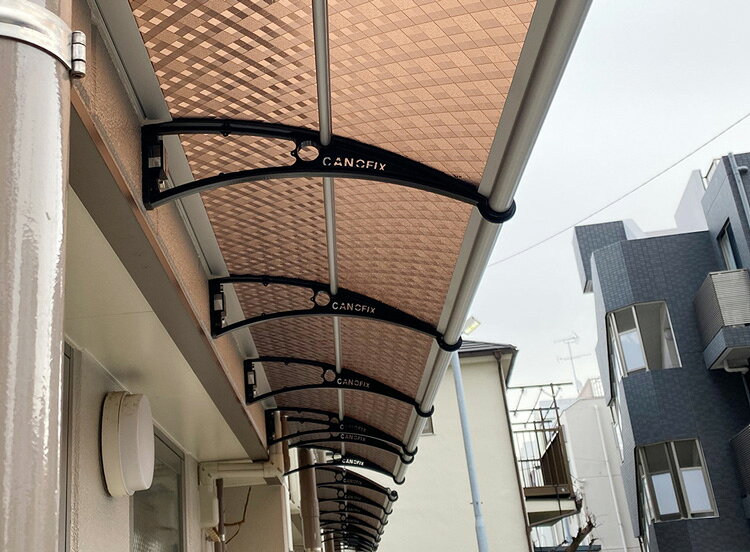 後付け庇　雨よけ【 CANOFIX_PC650】後付け庇「ケノフィックス」 奥行き630mm　CAN...