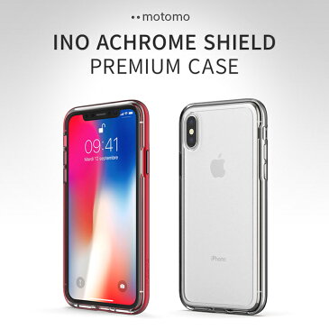 iPhone XS / X ケース motomo INO ACHROME SHIELD Premium CASE（モトモ イノ アクロムシールド プレミアムケース）アイフォン カバー 5.8インチ 背面クリアケース お取り寄せ