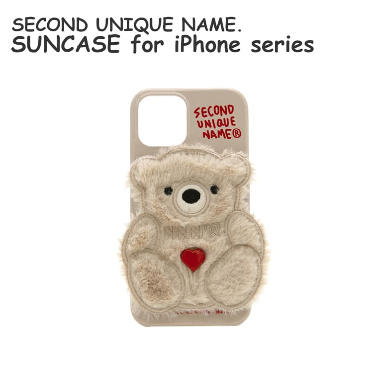 iPhone 12 iPhone 12 Pro iPhone 12 mini iPhone 12 Pro MAX iPhoneSE 2020 SECOND UNIQUE NAME 韓国 ベルト カバー SUN CASE PATCH FUR BEAR MILKY IVORY お取り寄せ