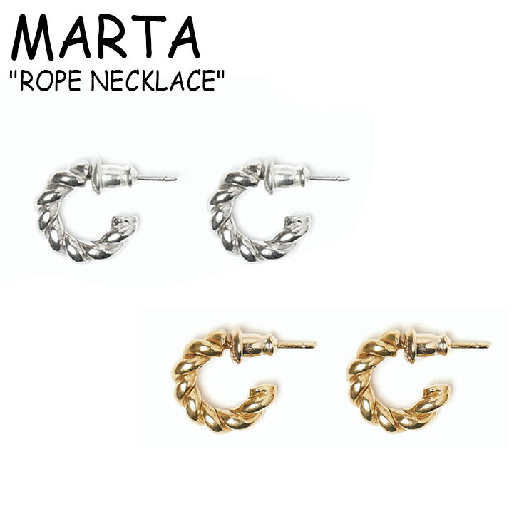 }^ sAX MARTA Y fB[X ROPE EARRINGS [vCO SILVER Vo[ GOLD S[h ؍ANZT[ 553619/20 ACC