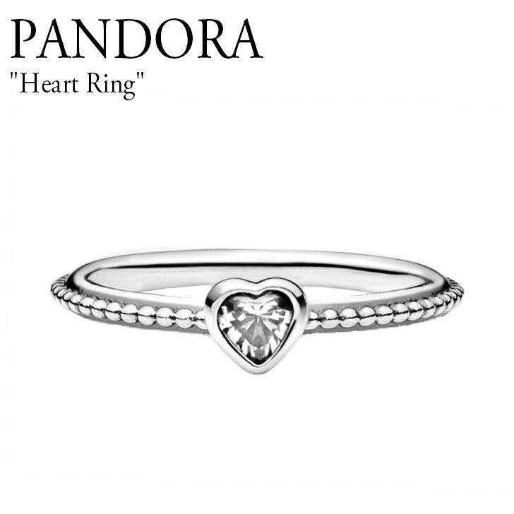 ph O w PANDORA fB[X Heart Ring n[g O SILVER Vo[ COANZT[ 190896CZ ACC