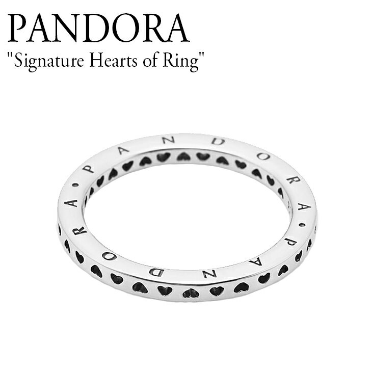 ph O w PANDORA fB[X Signature Hearts of Ring VOl` n[c Iu O SILVER Vo[ COANZT[ 197133 ACC