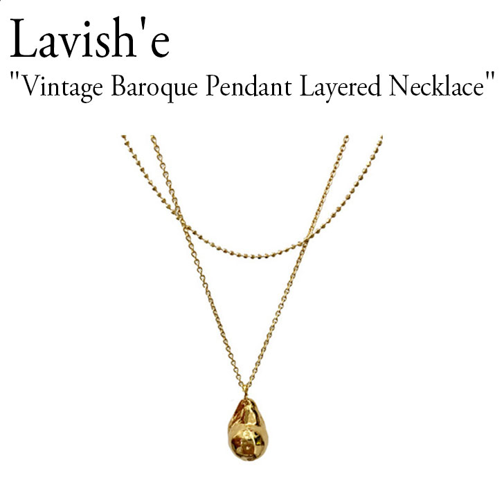 rVG lbNX Lavish'e fB[X Vintage Baroque Pendant Layered Necklace re[W obN y_g C[h lbNX GOLD S[h ؍ANZT[ 301365212 ACC