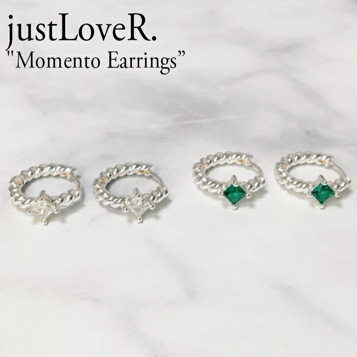 ジャストラバー ピアス justLoveR. レディース Momento Earrings モーメント イヤリング SILVER シルバー GOLD ゴールド キュービック 韓国アクセサリー 6401375258 ACC