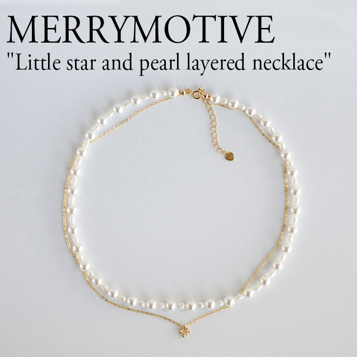 [EeBu lbNX MERRYMOTIVE fB[X Little star and pearl layered necklace g X^[ Ah p[ C[h lbNX GOLD S[h ؍ANZT[ 301132831 ACC