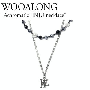 ウアロン ネックレス WOOALONG メンズ レディース Achromatic JINJU necklace アクロマティック jinju ネックレス BLACK ブラック 韓国アクセサリー 1427343 ACC