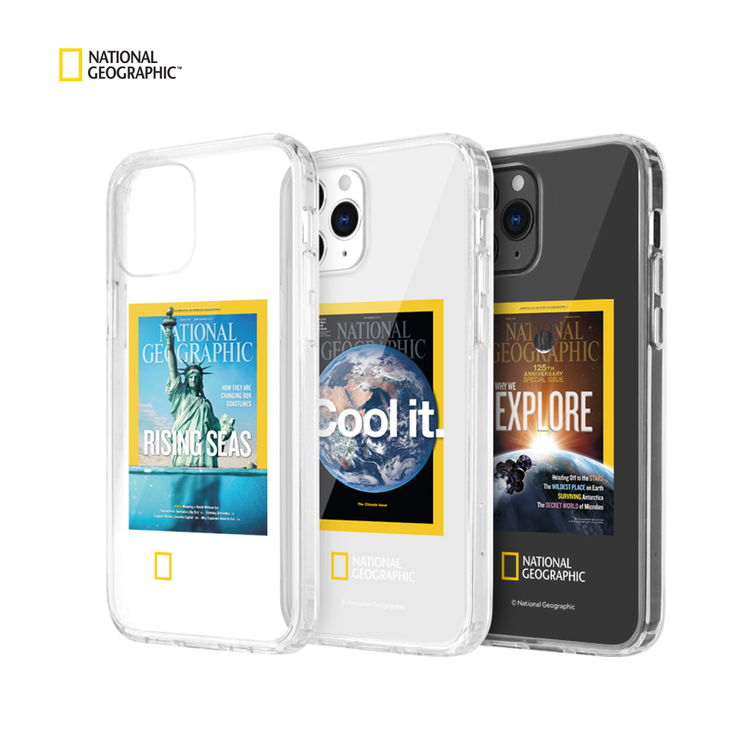 National Geographic iPhone 12 mini / iPhone 12 / 12 Pro ケース ナショナル ジオグラフィック 表紙風 雑誌風 ナショジオ 宇宙 マガジン クリアケース 公式ライセンス品 お取り寄せ