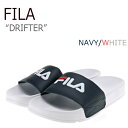 フィラ ドリフター サンダル FILA メンズ レディース DRIFTER NAVY ネイビー WHITE ホワイト FS1SLA2803X シューズ