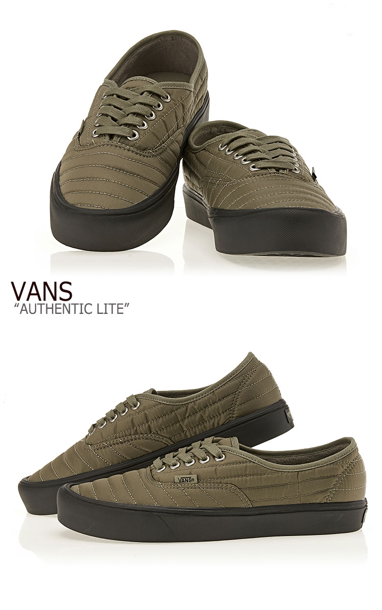 バンズ オーセンティック スニーカー VANS メンズ AUTHENTIC LITE オーセンティックライト GREEN グリーン VN0A2Z5JU6K シューズ