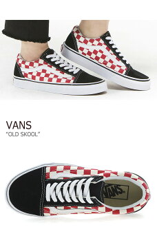 バンズ オールドスクール スニーカー VANS メンズ レディース チェッカーボード OLD SKOOL CHECKERBOARD BLACK RED ブラック レッド VN0A38G135U シューズ