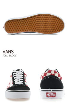 バンズ オールドスクール スニーカー VANS メンズ レディース チェッカーボード OLD SKOOL CHECKERBOARD BLACK RED ブラック レッド VN0A38G135U シューズ