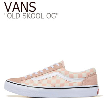 バンズ オールドスクール スニーカー VANS メンズ レディース OLD SKOOL OG オールドスクールOG R.PINK WHT CHK ピンク ホワイト チェック V36OG シューズ