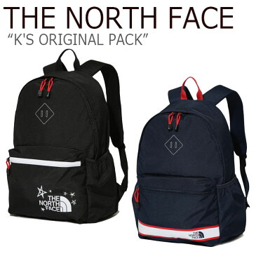 ノースフェイス バックパック THE NORTH FACE キッズ K'S ORIGINAL PACK オリジナル パック BLACK NAVY ブラック ネイビー NM2DK08S/R バッグ 【中古】未使用品