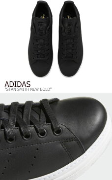 アディダス スタンスミス スニーカー ADIDAS メンズ レディース STAN SMITH NEW BOLD スタンスミスニューボールド 厚底 BLACK ブラック B28152 シューズ 【中古】未使用品