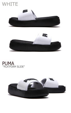 プーマ スリッパ PUMA メンズ レディース PLATFORM SLIDE プラットフォーム スライド WHITE PINK ホワイト ピンク FLPU9A1UX3 FLPU9S1W29 シューズ 【中古】未使用品