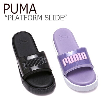 プーマ スリッパ PUMA メンズ レディース PLATFORM SLIDE プラットフォーム スライド BLACK PURPLE ブラック パープル FLPU9S1W27 FLPU9S1W28 36941401/2 シューズ 【中古】未使用品