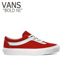 バンズ スニーカー VANS メンズ レディース BOLD NI ボールドニューイシュー ボールドニー ボールドNI RED レッド VN0A3WLPULC1 FLVN9S1UD3 シューズ