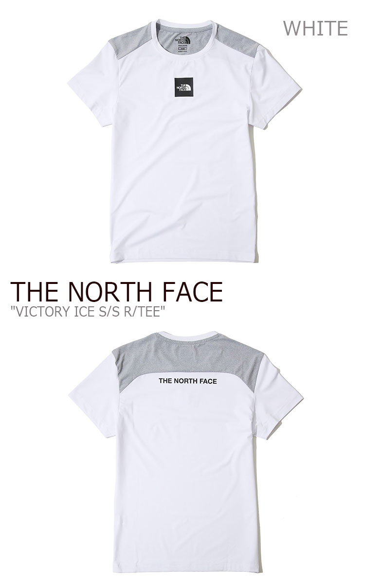 ノースフェイス Tシャツ THE NORTH FACE メンズ レディース VICTORY ICE S/S R/TEE ビクトリー アイス ショートスリーブT 半袖 ボックスロゴ WHITE CHARCOAL BLACK ホワイト チャコール ブラック NT7UK12J/K/L ウェア 【中古】未使用品