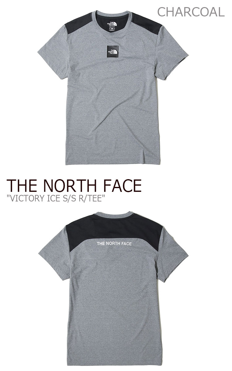 ノースフェイス Tシャツ THE NORTH FACE メンズ レディース VICTORY ICE S/S R/TEE ビクトリー アイス ショートスリーブT 半袖 ボックスロゴ WHITE CHARCOAL BLACK ホワイト チャコール ブラック NT7UK12J/K/L ウェア 【中古】未使用品